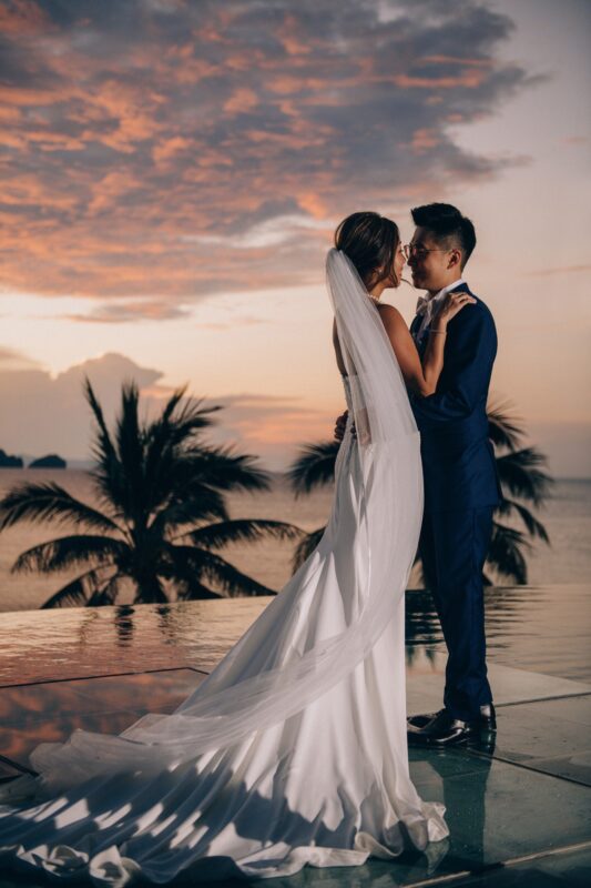 sunset in conrad samui