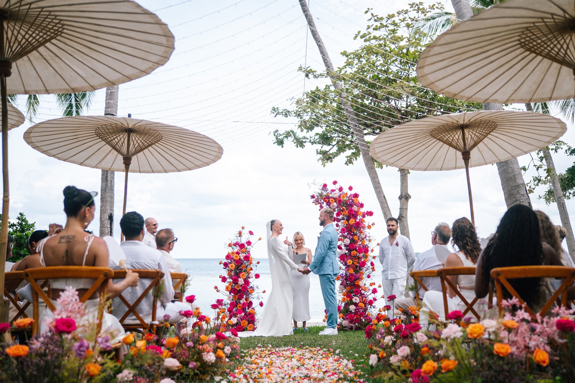 J&I wedding ceremony at Villa Kalyana Koh Samui