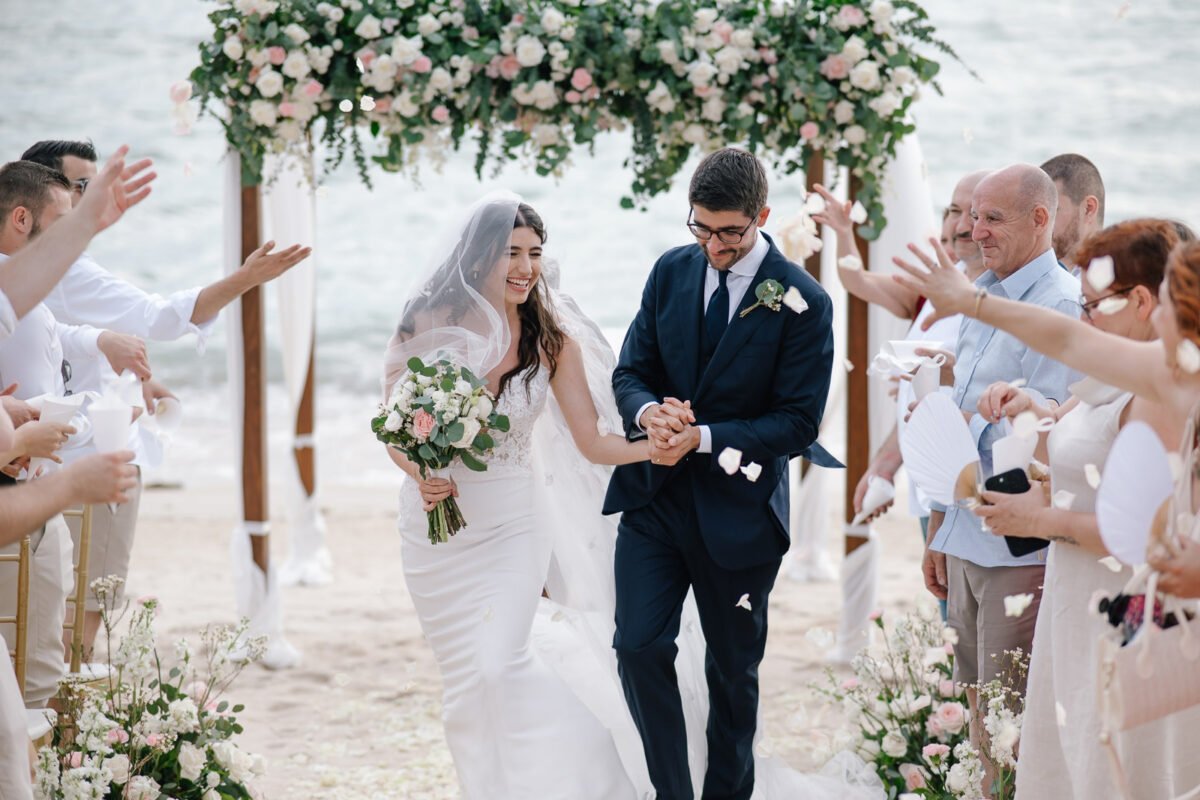 wedding photographer capturing emotional wedding moment in Koh Samui